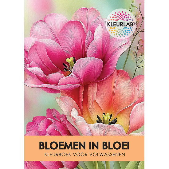 Kleurboek voor volwassenen met herkenbare bloemsoorten uit de collectie van Kleurlab®