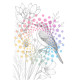 Bekijk het kleurboek Bloemen & Vogels in detail Kleurboek met bloemen en vogels voor volwassenen uit de collectie van Kleurlab®