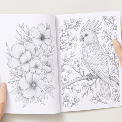 Bloemen & Vogels | Kleurboek voor Volwassenen Bloemen & Vogels | Kleurboek voor Volwassenen