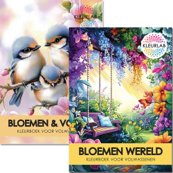 2 Kleurboeken vol Bloemenpracht | Bloemen Voordeelset