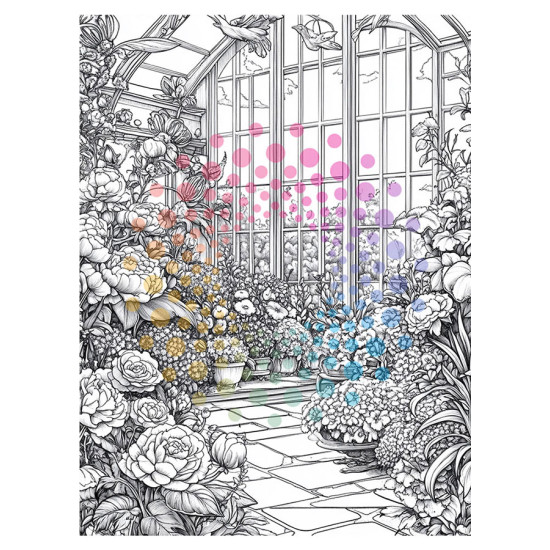 Kleurboek voor volwassenen met bloemmotieven uit de collectie van Kleurlab®