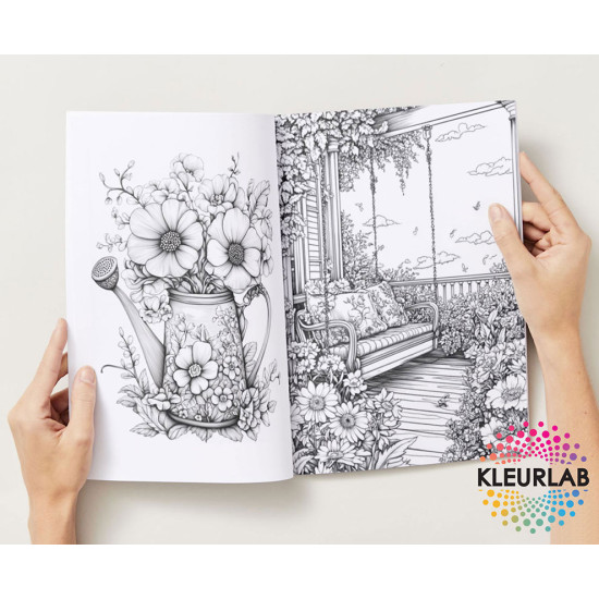 Bekijk het kleurboek Bloemen Wereld van dichtbij Kleurboek voor volwassenen met bloemmotieven uit de collectie van Kleurlab®