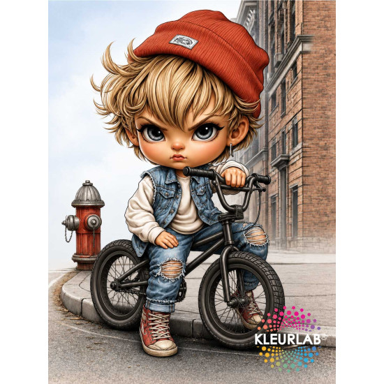 Kleurboek Chibi Boys met kawaii karakters voor volwassenen en tieners uit de collectie van Kleurlab®