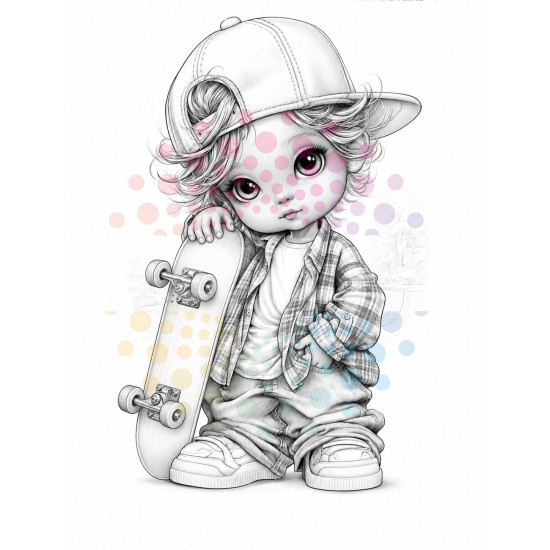 Kleurboek Chibi Boys met kawaii karakters voor volwassenen en tieners uit de collectie van Kleurlab®