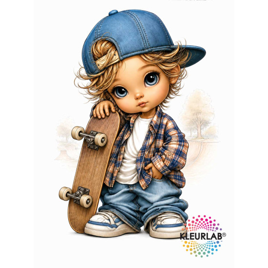 Kleurboek Chibi Boys met kawaii karakters voor volwassenen en tieners uit de collectie van Kleurlab®