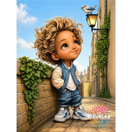 Kleurboek Chibi Boys met kawaii karakters voor volwassenen en tieners uit de collectie van Kleurlab®
