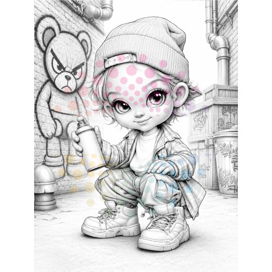 Kleurboek Chibi Boys met kawaii karakters voor volwassenen en tieners uit de collectie van Kleurlab®