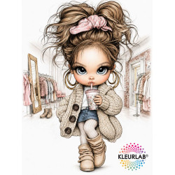Chibi Girls - Winter Fashion Vibes | Kleurboek voor Volwassenen