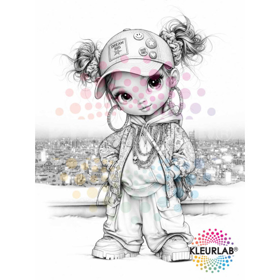 Kleurboek Chibi Girls met kawaii karakters voor volwassenen en tieners uit de collectie van Kleurlab®
