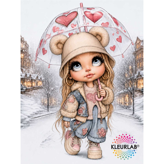Kleurboek Chibi Girls met kawaii karakters voor volwassenen en tieners uit de collectie van Kleurlab®