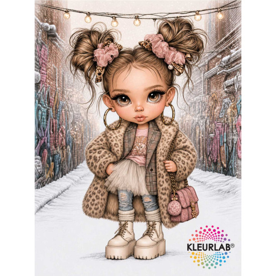 Kleurboek Chibi Girls met kawaii karakters voor volwassenen en tieners uit de collectie van Kleurlab®