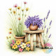 Kleurboek met bloemen en tuinteferelen voor volwassenen uit de collectie van Kleurlab®