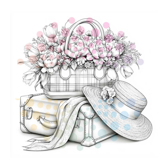 Bekijk het kleurboek Fleurige Tassen met stijlvolle details Kleurboek Fleurige Tassen met bloemen, bladeren en elegante tassen uit de collectie van Kleurlab®