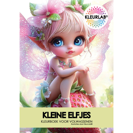 Bekijk het kleurboek Kleine Elfjes vol magie en rust Kleurboek Kleine Elfjes met schattige elfjes en sprookjesachtige details uit de collectie van Kleurlab®
