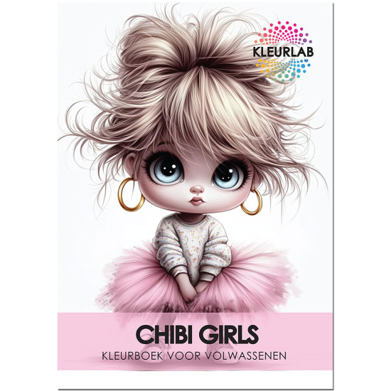 Bekijk het kleurboek Chibi Girls met kawaii flair Kleurboek Chibi Girls met kawaii karakters voor volwassenen en tieners uit de collectie van Kleurlab®