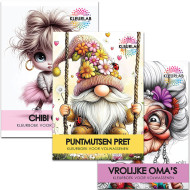 3 Kleurboeken vol Lieve Fantasie | Schattige Vrienden Voordeelset