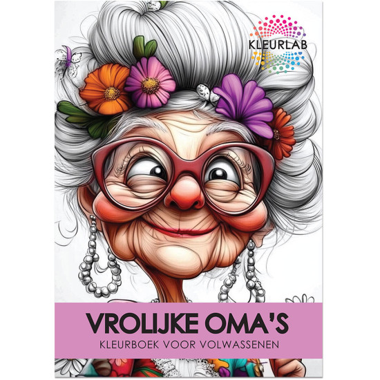 Vrolijke Oma's | Kleurboek voor Volwassenen Vrolijke Oma's | Kleurboek voor Volwassenen
