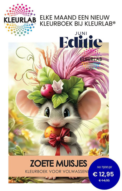 KleurLab® – Creatieve kleurboeken voor volwassenen | Zoete Muisjes