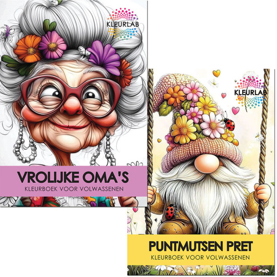 2 Kleurboeken vol Humor | Vrolijke Voordeelset 2 Kleurboeken vol Humor | Vrolijke Voordeelset