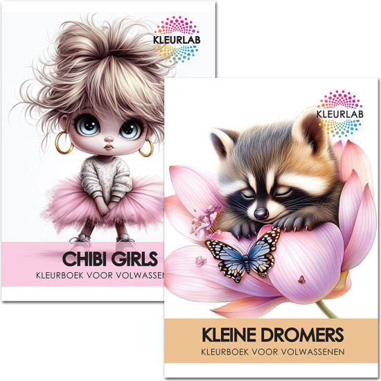 2 Kleurboeken vol Schattige Fantasie | Fantasievolle Vriendjes Voordeelset 2 Kleurboeken vol Schattige Fantasie | Fantasievolle Vriendjes Voordeelset
