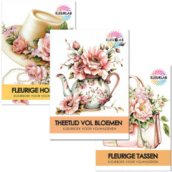 3 Kleurboeken vol Vrolijke Elegantie | Fleurige Dames Voordeelset