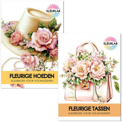 2 Kleurboeken vol Elegante Accessoires | Fleurige Fashion Voordeelset