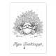 Bekijk de Kerst kleurkaarten Puntmutsen Pret in detail Kerst Kleurkaarten voor volwassenen uit de collectie van Kleurlab®