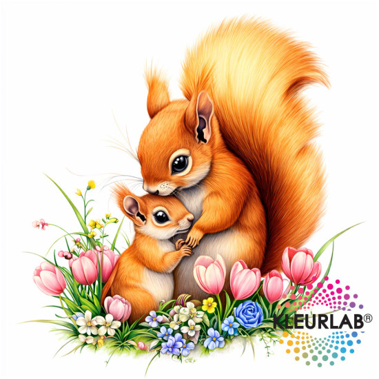 Kleurboek met bloemen en vogels voor volwassenen uit de collectie van Kleurlab®