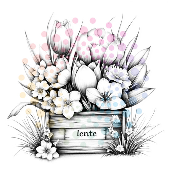 Kleurboek met bloemen en vogels voor volwassenen uit de collectie van Kleurlab®