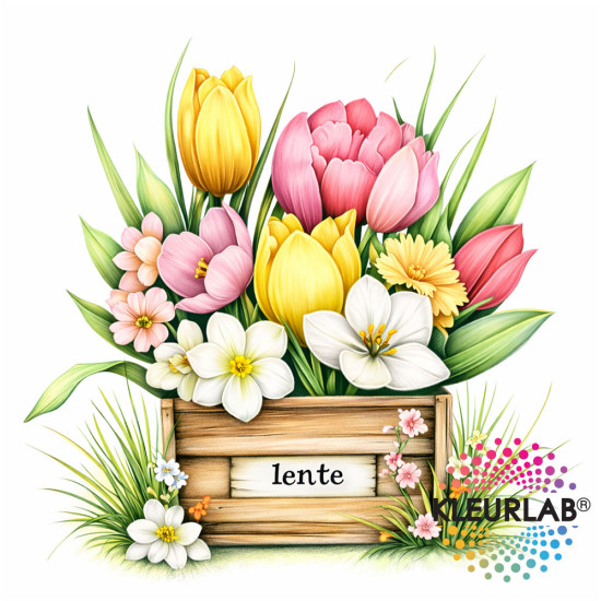 Kleurboek met bloemen en vogels voor volwassenen uit de collectie van Kleurlab®