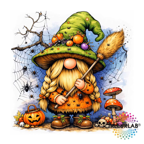 Grappig én griezelig kleurboek voor Volwassenen. Kabouters in Halloweenstijl – perfect voor ontspannen kleuren met een knipoog. Ook leuk als cadeau.