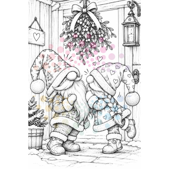 Puntmutsen Kerst Pret kleurboek – feestelijke kabouters voor Volwassenen