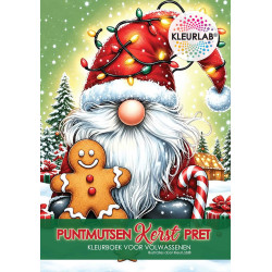 Puntmutsen Kerst Pret | Kerst Kleurboek voor Volwassenen