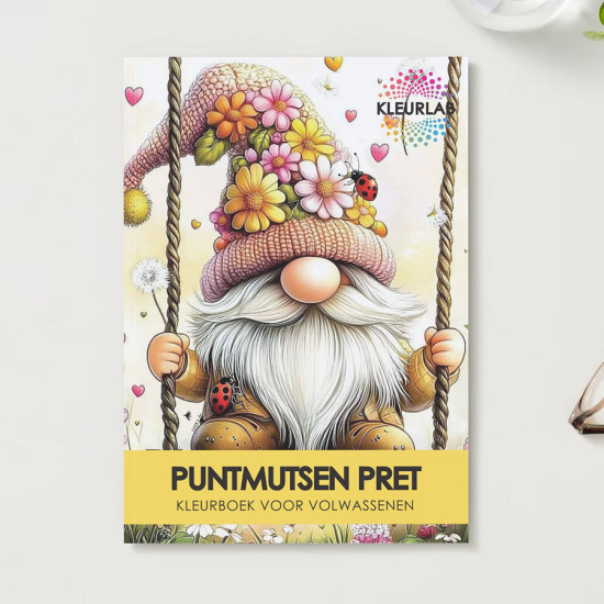 Puntmutsen Pret | Kleurboek voor Volwassenen Puntmutsen Pret | Kleurboek voor Volwassenen