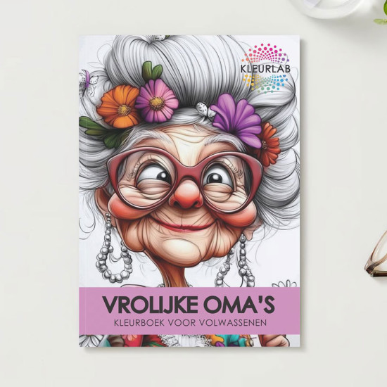 Vrolijke Oma's | Kleurboek voor Volwassenen Vrolijke Oma's | Kleurboek voor Volwassenen