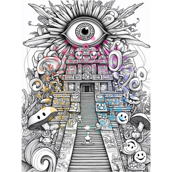 Psychedelic Madness | Kleurboek voor Volwassenen Psychedelic Madness | Kleurboek voor Volwassenen