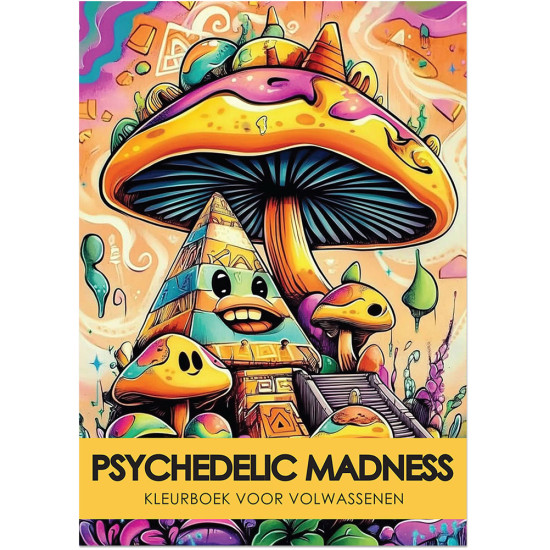 Psychedelic Madness | Kleurboek voor Volwassenen Psychedelic Madness | Kleurboek voor Volwassenen