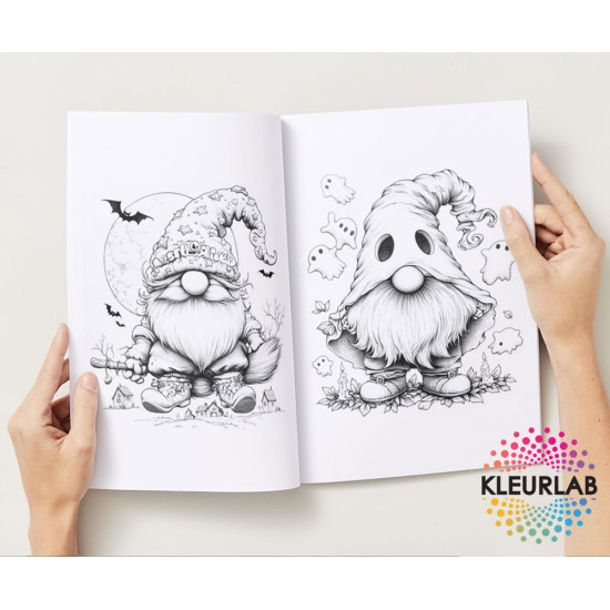 Puntmutsen Griezel Pret | Kleurboek voor Volwassenen Puntmutsen Griezel Pret | Kleurboek voor Volwassenen