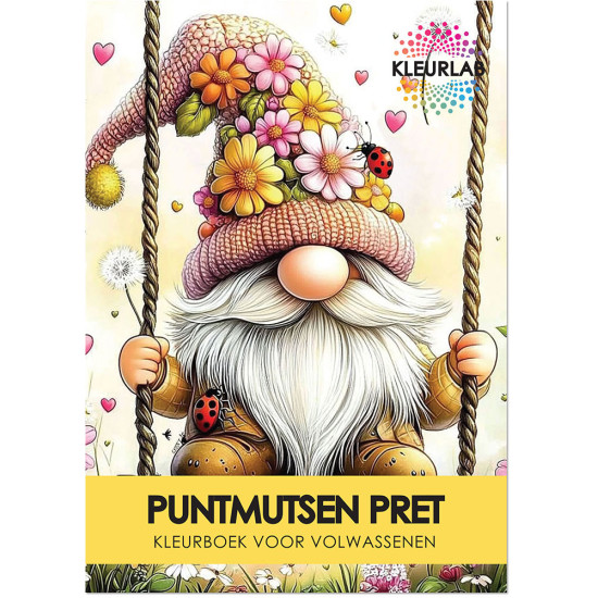 Puntmutsen Pret | Kleurboek voor Volwassenen Puntmutsen Pret | Kleurboek voor Volwassenen