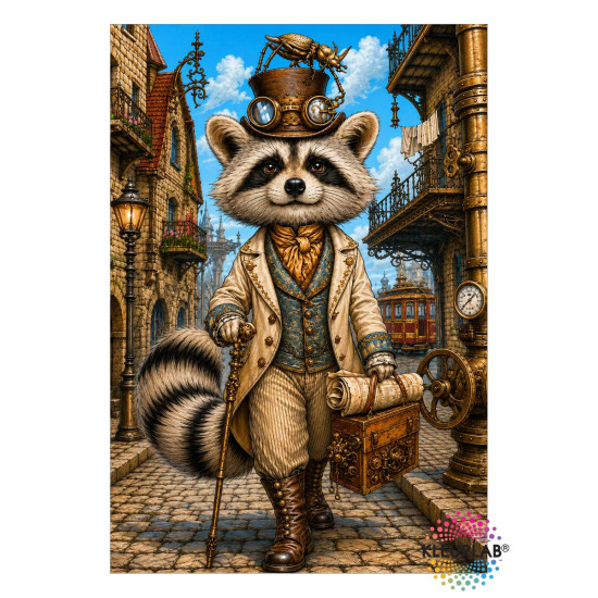 Kleurboek Steampunk City met luchtschepen, torens en mechanische details uit de collectie van Kleurlab®