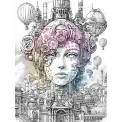 Steampunk City | Kleurboek voor Volwassenen & Tieners